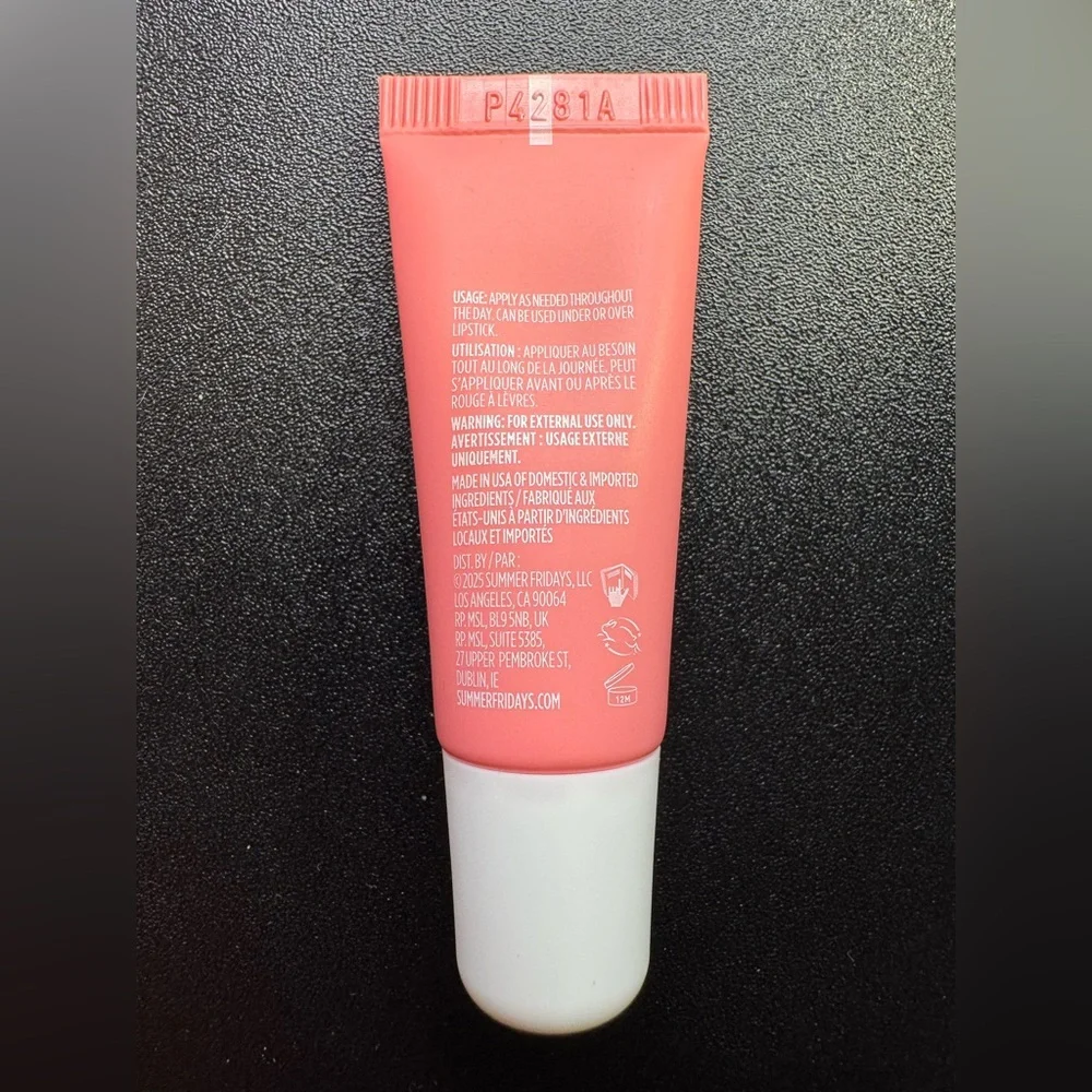 Summer Fridays Lip Butter Balm - Pink Sugar Travel Size 7 g